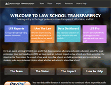Tablet Screenshot of lawschooltransparency.com